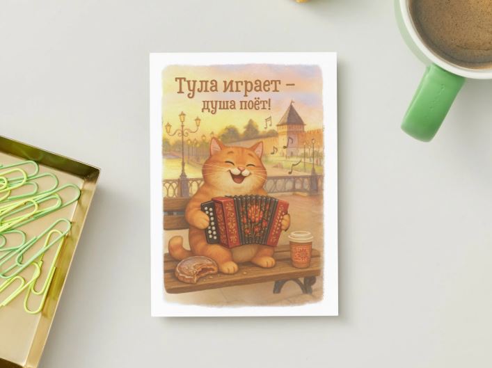 Открытка «Тула играет - душа поет»